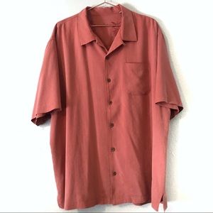 Tommy Bahama silk short sleeve shirt size XL